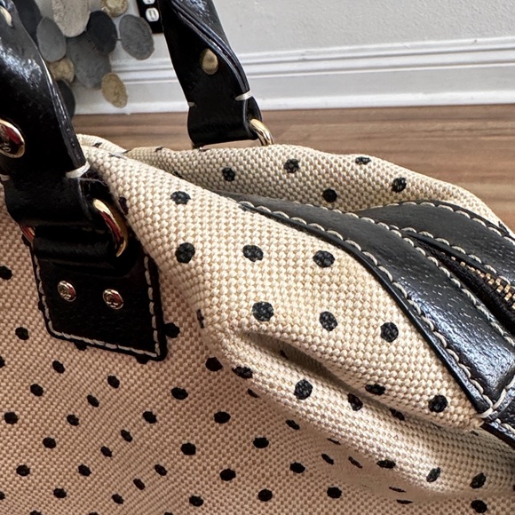 Kade Spade Dr Bag Satchel cream polkadot bag - Picture 14 of 16